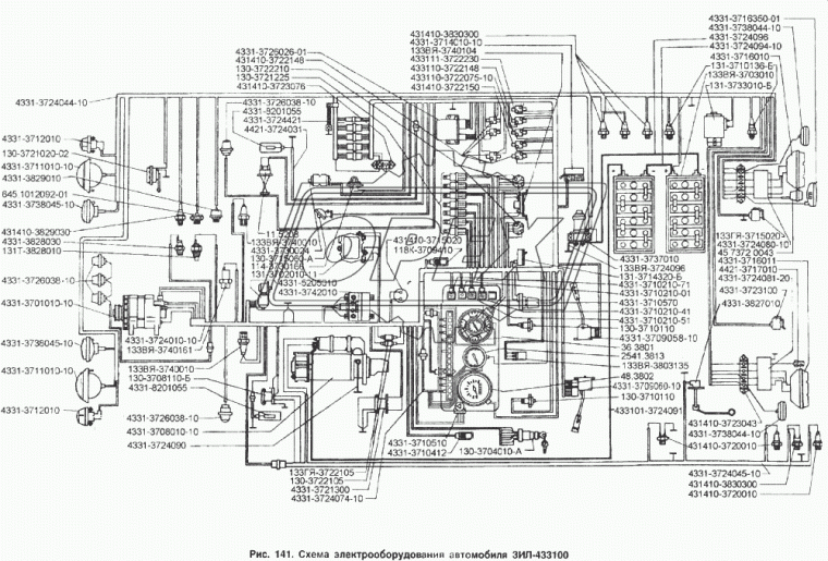 4331-3724081-20 Жгут проводов фонаря заднего левого РЫБИНСК